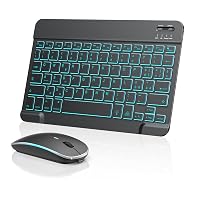TECURS Kit Tastiera e Mouse Wireless Bluetooth per iPad Pro/Air/Mini