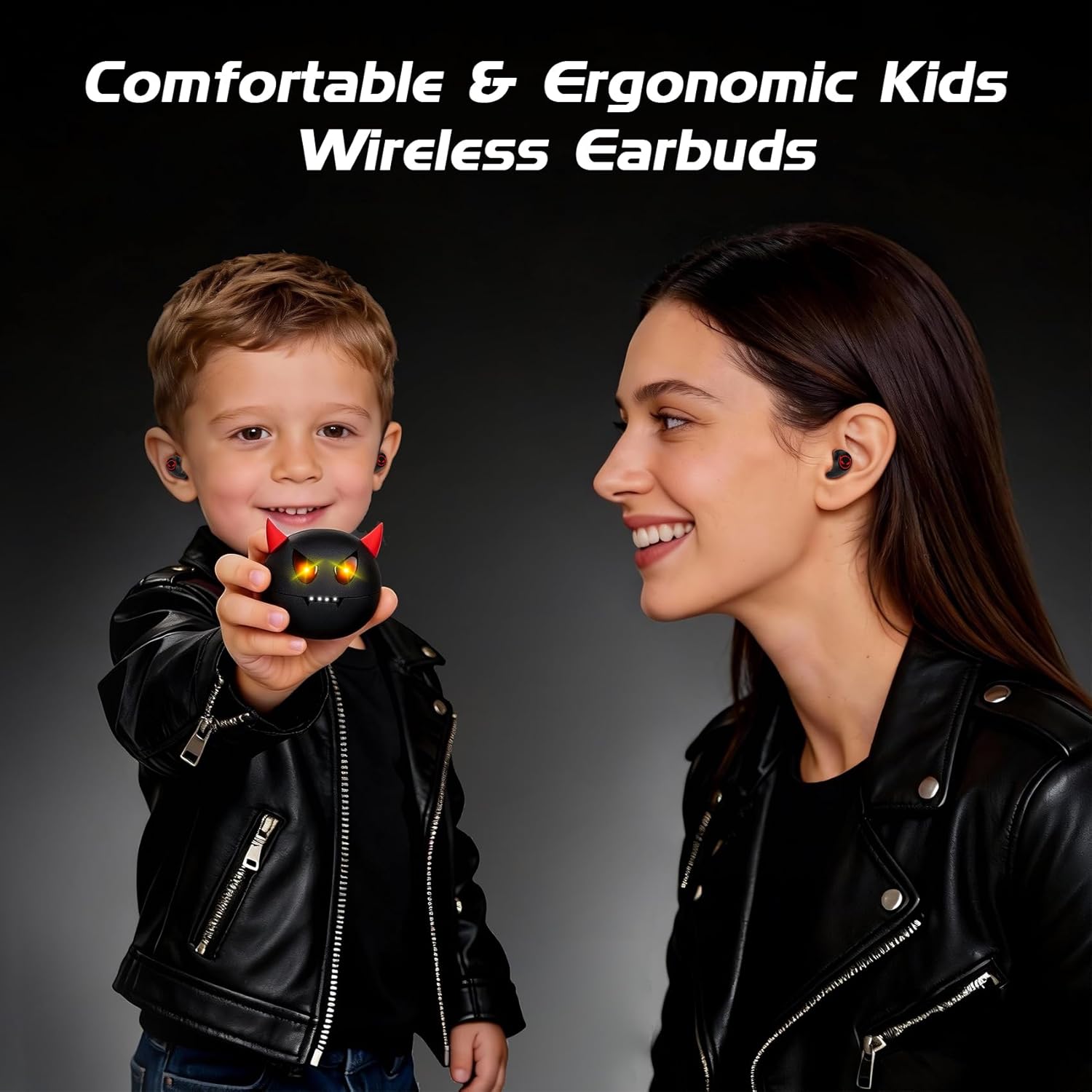 Wireless Earbuds, Bass Stereo Blue tooth 5.3 in ear headphones, Bluetooth ear buds, Kids Headphones 35H Playtime,Sensitive Touch Control Earbuds Wireless bluetooth,IPX5 Waterproof Earpods(Black) - Image 2