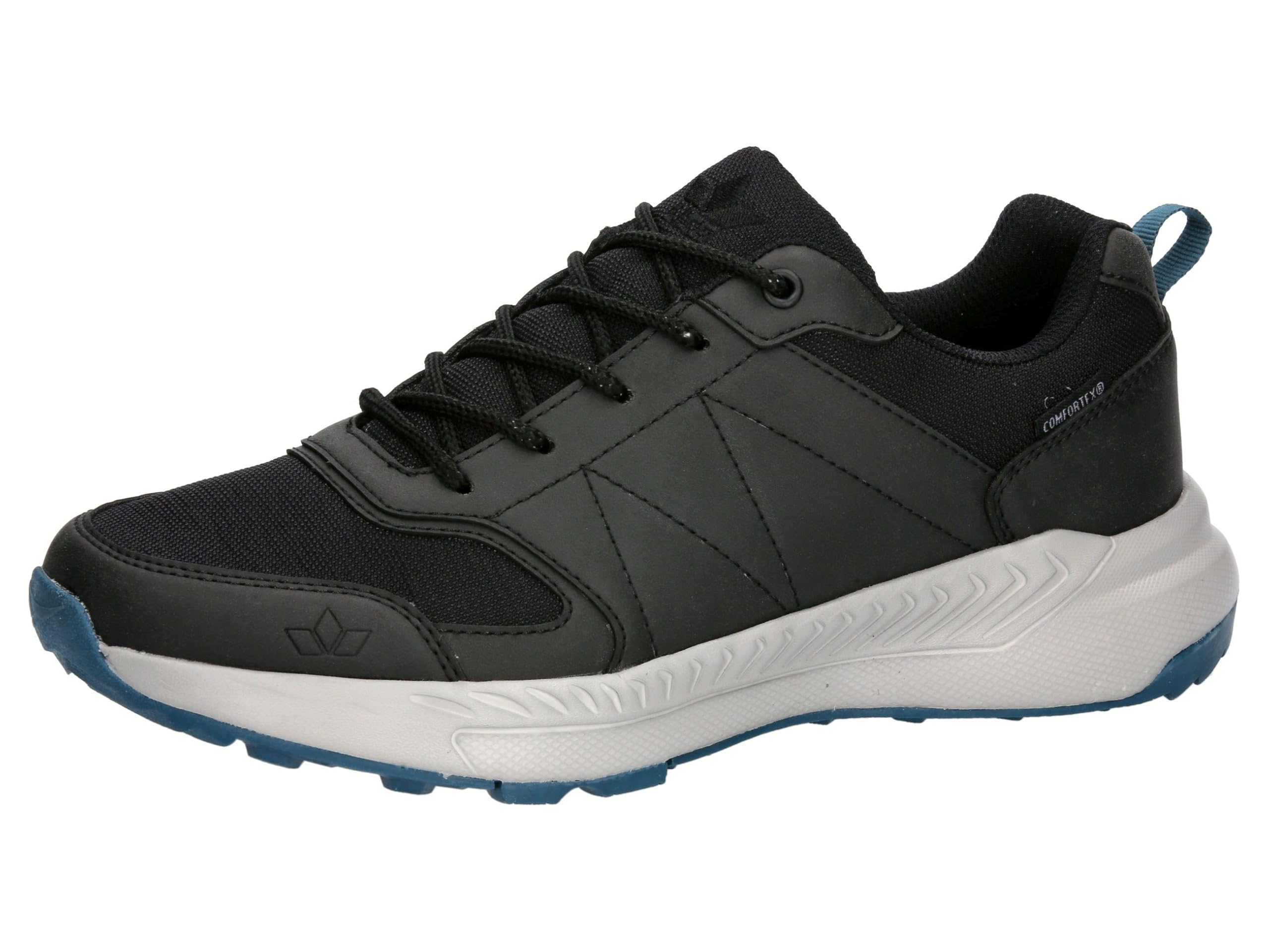 Lico Men's Howard Trekking Shoes, Black/Petrol, 42 EU, Black Petrol, 9 UK