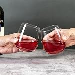 FrutPunch Stemless Wine Glasses, Stemless Wine Glass Set of 2, 12OZ Glasses, Suitable for Parties, an Ideal Wine Accessory Gift