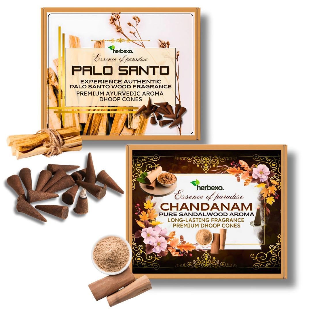 HERBEXO DHOOP Natural Dhool Cones Puja Meditation Daily Prayer Aromatic Incense Spiritual Home Fragrance Brown Wood Based Eco Friendly-image-40