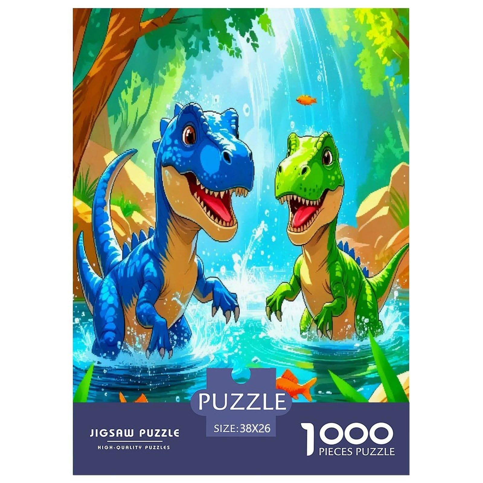 1000 Piece Dinosaur Jigsaw Puzzles for Adults Gifts Challenging Games Home Decors Brainteasing Animal Jigsaw Puzzle for Adults And Kids 38x26cm/1000pcs