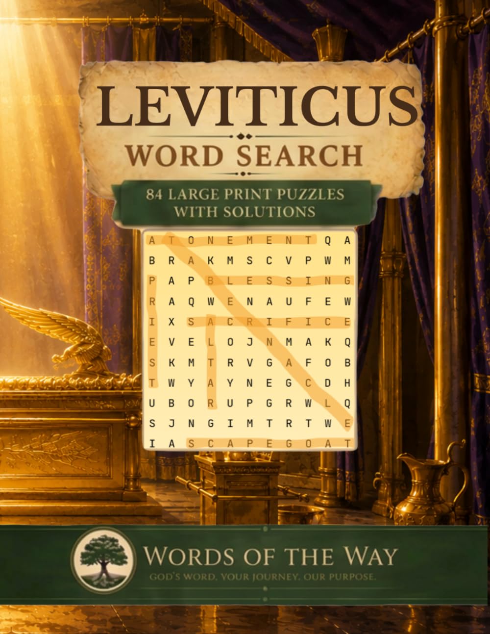 Leviticus Word Search: 84 Large Print Puzzles with Solutions (Words of the Way Bible Word Search Series)