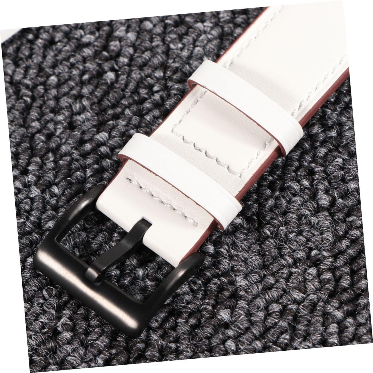 Watch Band Leather Watchstrap Watch Wristband Compatible for Vivoactive Watch Straps White