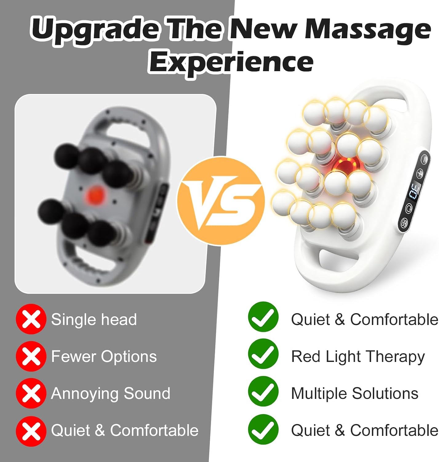 PakaLife 16-Drive Massage Gun Set,Gift for Husband,Professional Massage Gun Deep Tissue with Cupping Kit for Massage Therapy, Back Massager for Pain Relief Deep Tissue (White)
