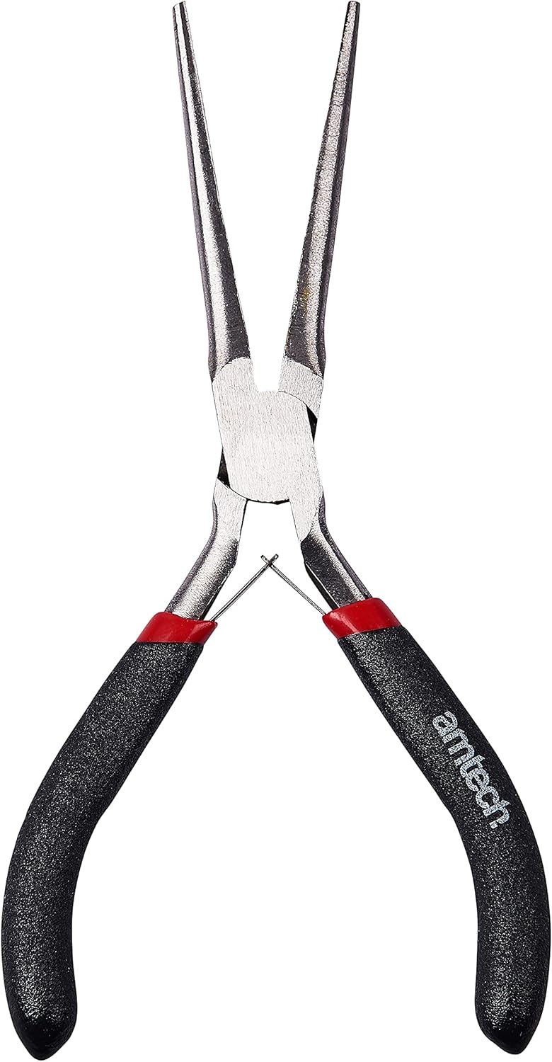 Amtech B3187 MINI Extra Long Nose PLIER with Spring