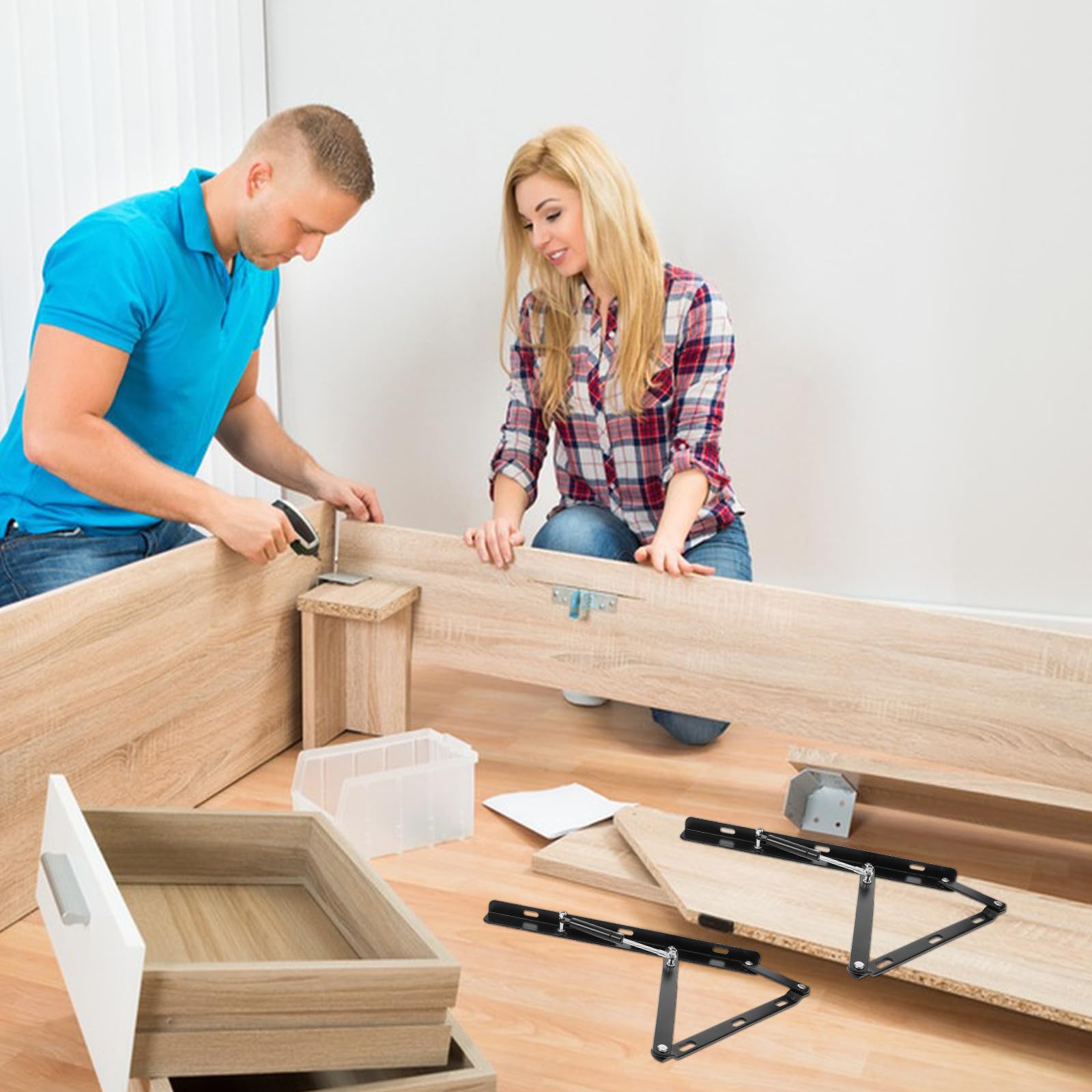 Hochleistungs Hydraulikstützstange für Bett mit Verstellbarer Höhe und Stabiler Legierung Moderne Gasdruckfeder als Kastenerhöhung und Hebemechanismus für Boxspringbett
