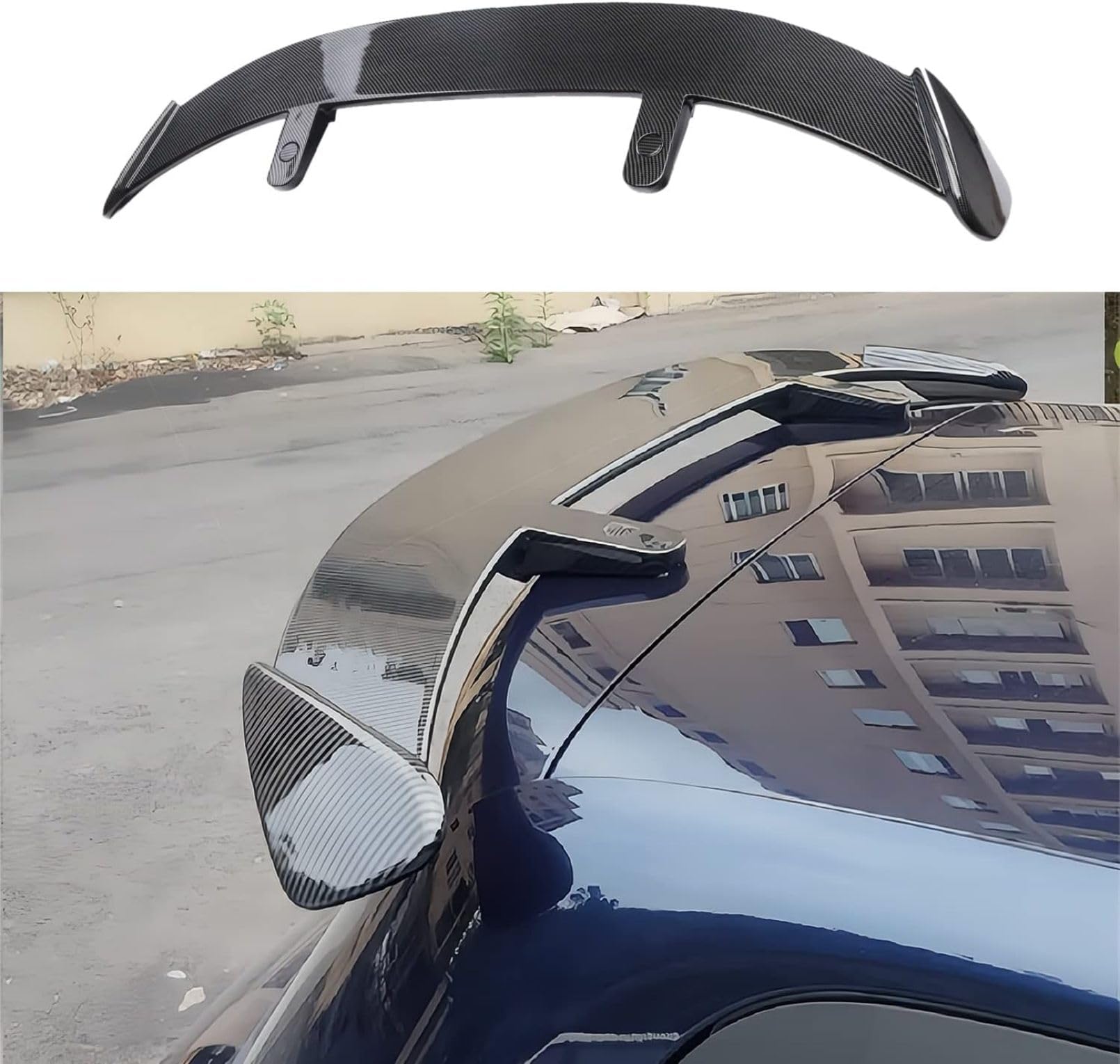 RDHFU06-23 - Heckspoiler Für FIAT Bravo (198) 2007-2014 Dachspoiler Heckflügel Dach Heck Spoiler Flügel