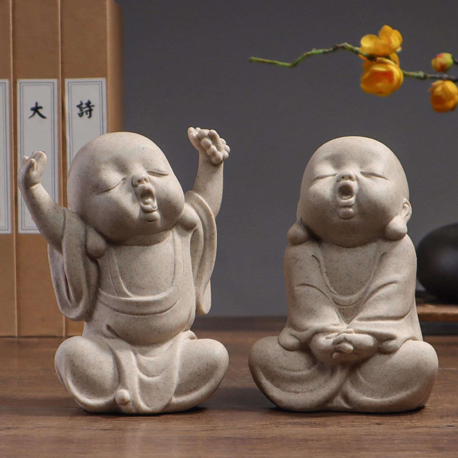 陶器 仏像 坊主 置物