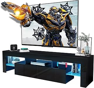Black TV Stand Entertainment