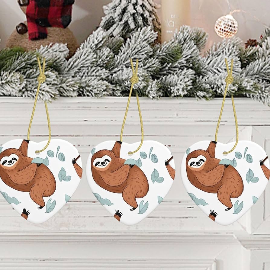 Sloth christmas tree ornament Clearance