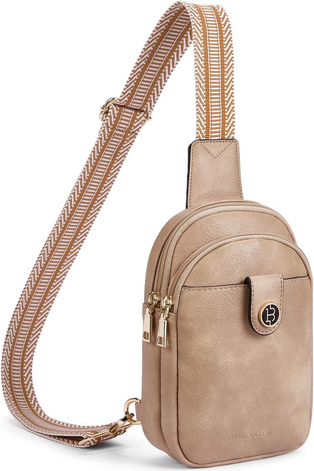 Small Sling Bag Crossbody Bags for Women Trendy Crossbody Purse Leather Chest Bag