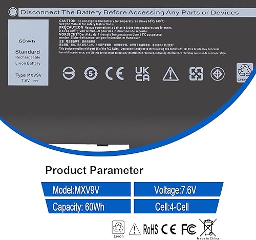 Miniatura 5 de Boyuteceer MXV9V Batería de repuesto para laptop Dell Latitude 7400 7300 5300 5310 2 en 1 E5300 E5310 E7300 E7400 para Dell 73007306 2 en 1 P96G