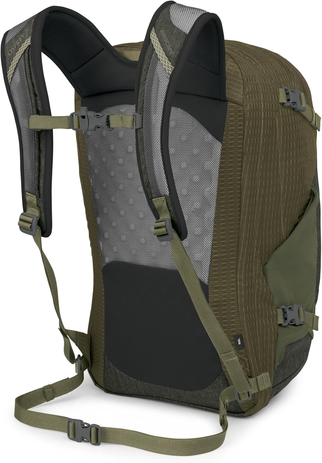 Osprey Nebula Commuter Backpack - Everyday Bag with Laptop Sleeve and Bottle Pockets, Moss Green/Earl Grey Heather - Image 9