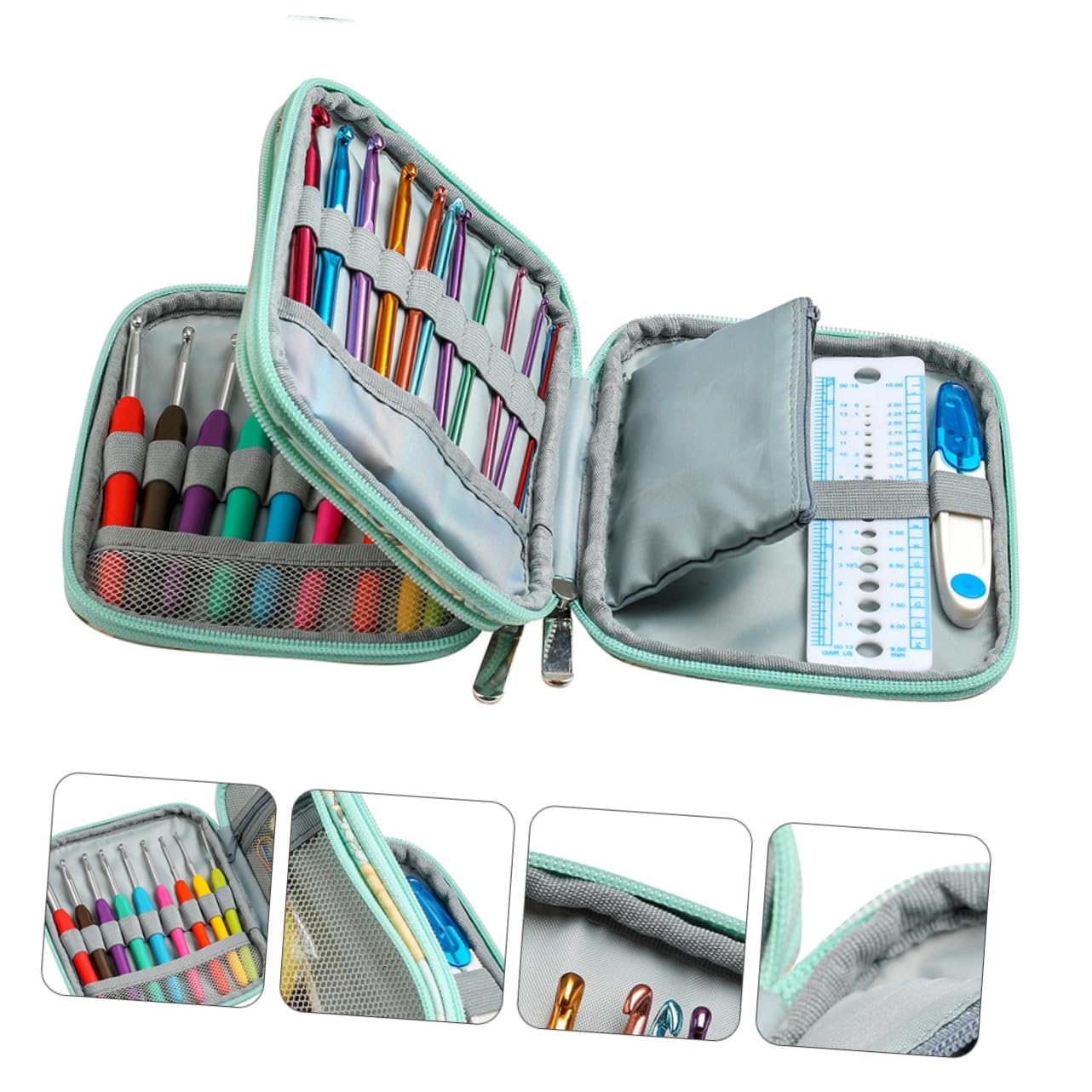 Artibetter Buntes Strickset Mit Ergonomischen Tpr-softgriff Häkelnadeln in Verschiedenen Handliches Diy Häkelzubehör Für Komfortables Häkeln Von Decken Mützen Und Schals