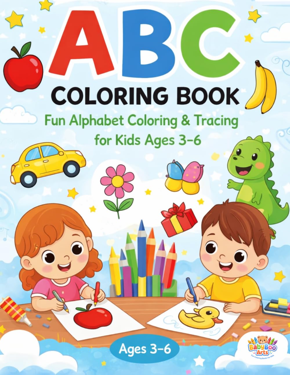 ABC coloring book: Fun Alphabet Coloring & Tracing for Kids