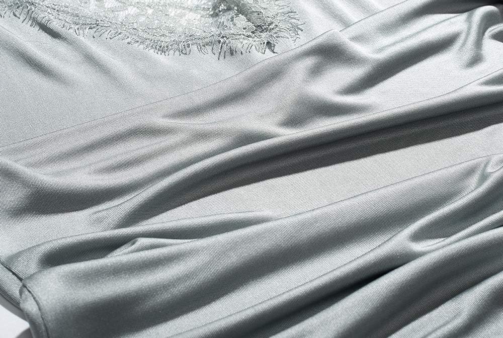 SilRiver Silk Women's Camisole Deep V-Neck Tank Tops Lace Cami Tops for Women Undershirts - Image 2