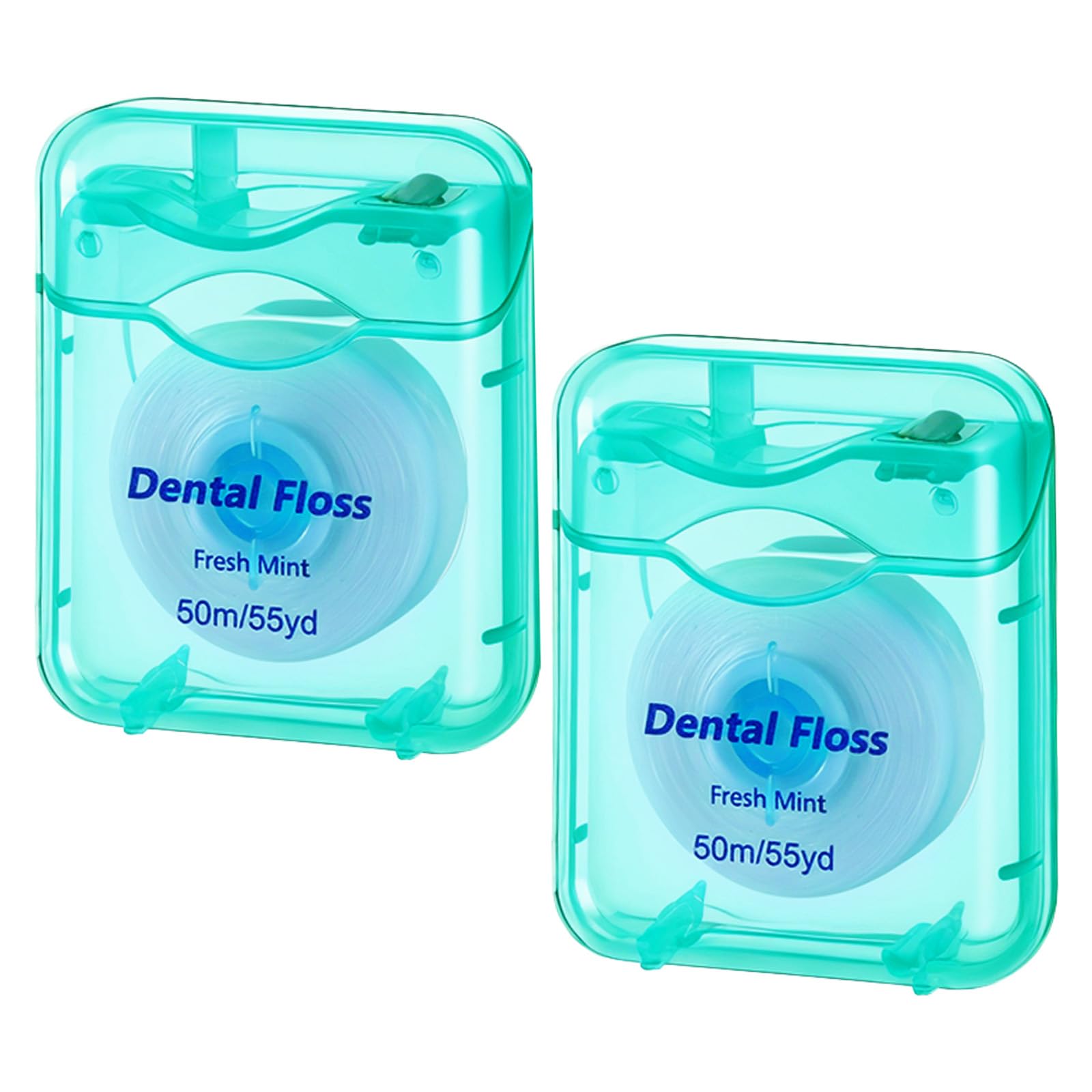 Sibba 2Pcs Deep Clean Dental Floss Expanding Waxed Dental Floss for Daily Oral Care Fresh Mint Smooth-Sliding Teeth