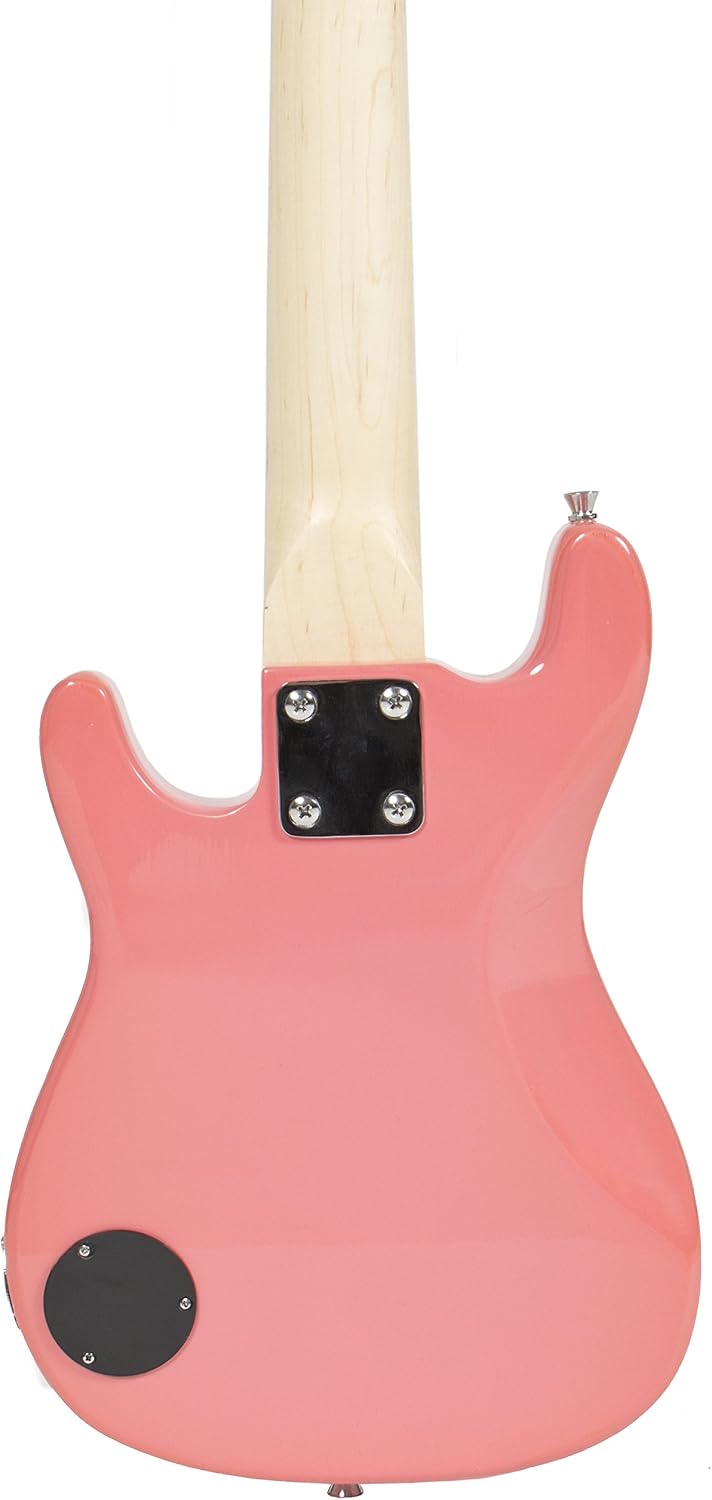 Best Choice Products 30in Kids 6-String Electric Guitar Beginner Starter Kit w/ 5W Amplifier, Strap, Case, Strings, Picks - Pink