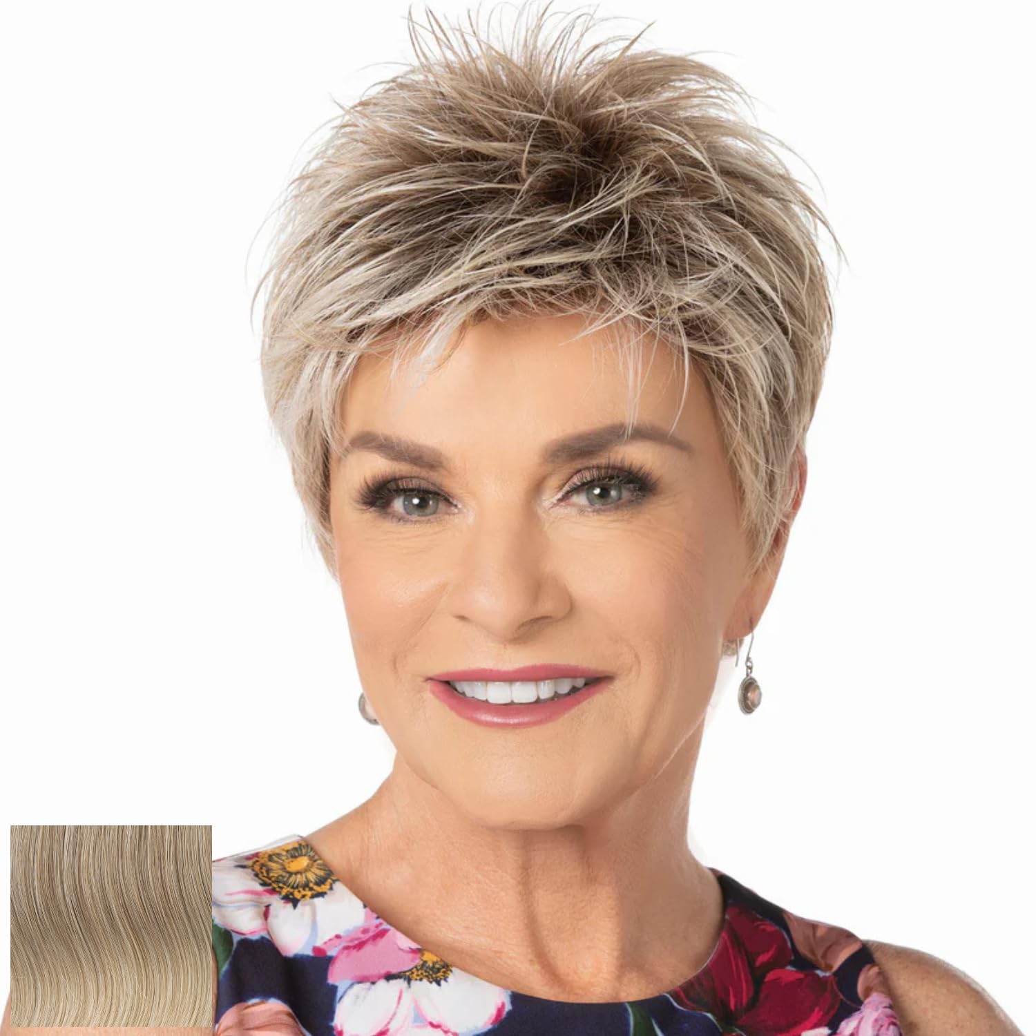 Toni Brattin Subtle Beauty Wig - Pixie Cut with Salon-Tailored Sides & a Soft, Wispy Bang - Heat-Friendly Fiber Looks & Feels like Natural Hair - Adjustable & C