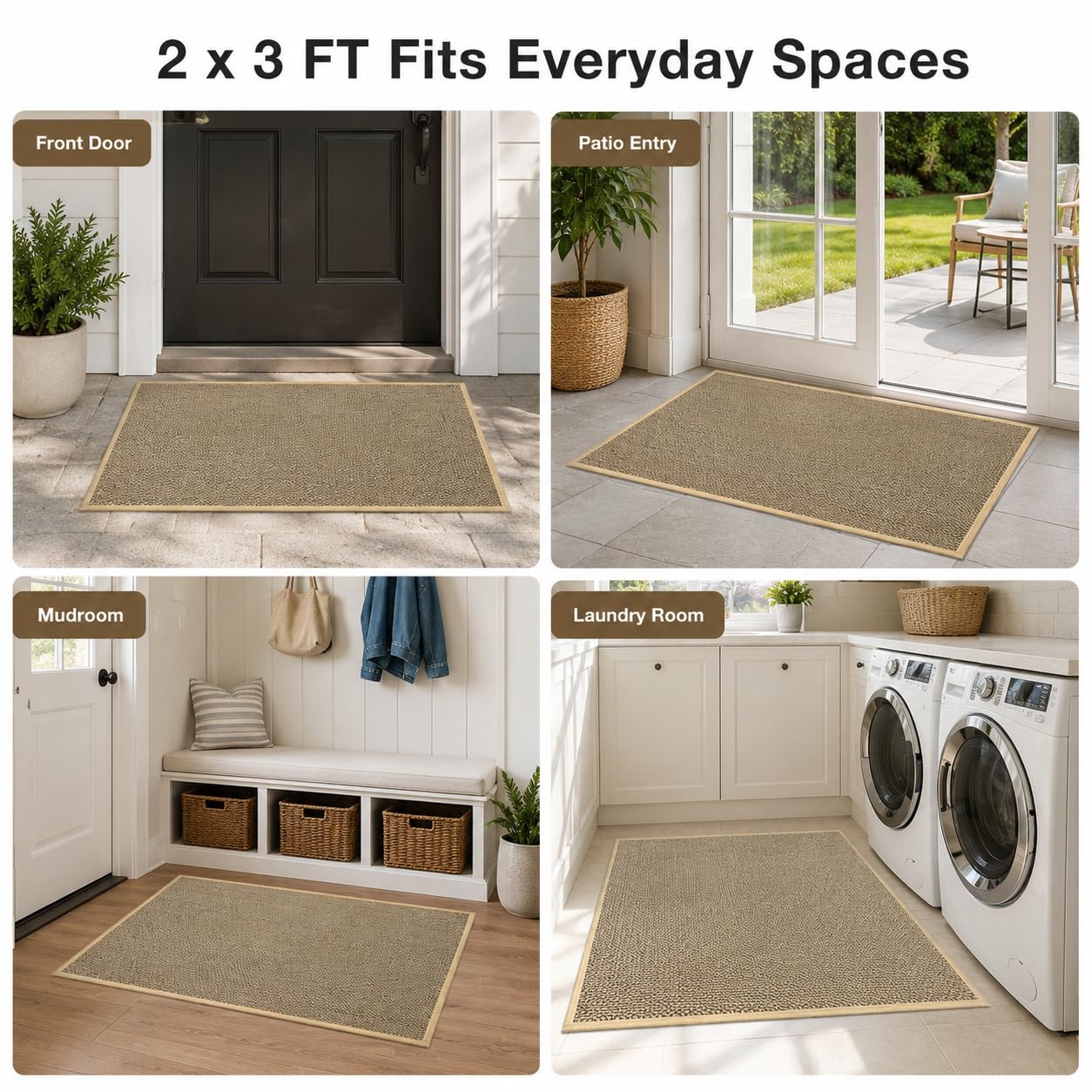 2x3 Door Mat - Non-Slip Entry Mat -7
