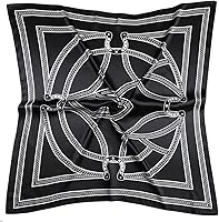 vabovin Silk-Like Satin Head Scarf for Women - 35 Inch Square Printed Bandana Hair Wrap Fashion Accessory