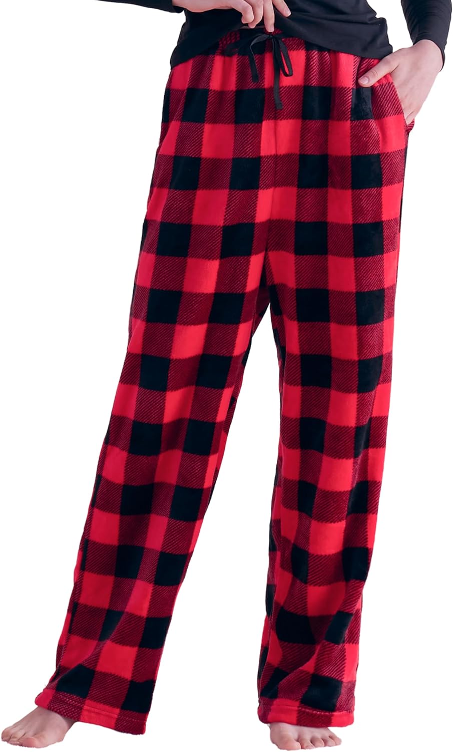 Giggling Getup Womens Pajama Pants Soft Flannel Fleece Pajama Bottoms Sleep & Lounge Pants with Pockets and Drawstring