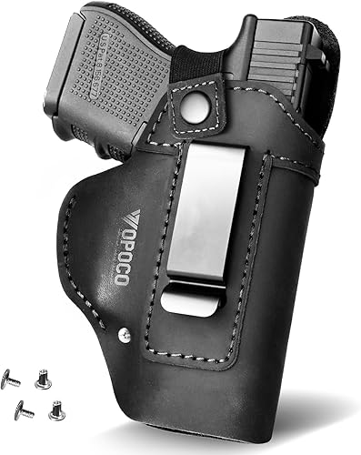 IWB - Funda de cuero para Glock 17/19/42/43X, Taurus G2/G2C/G3C, funda de pistola de transporte oculta para Sig P365 P320 Ruger LCP LC9S Springfield