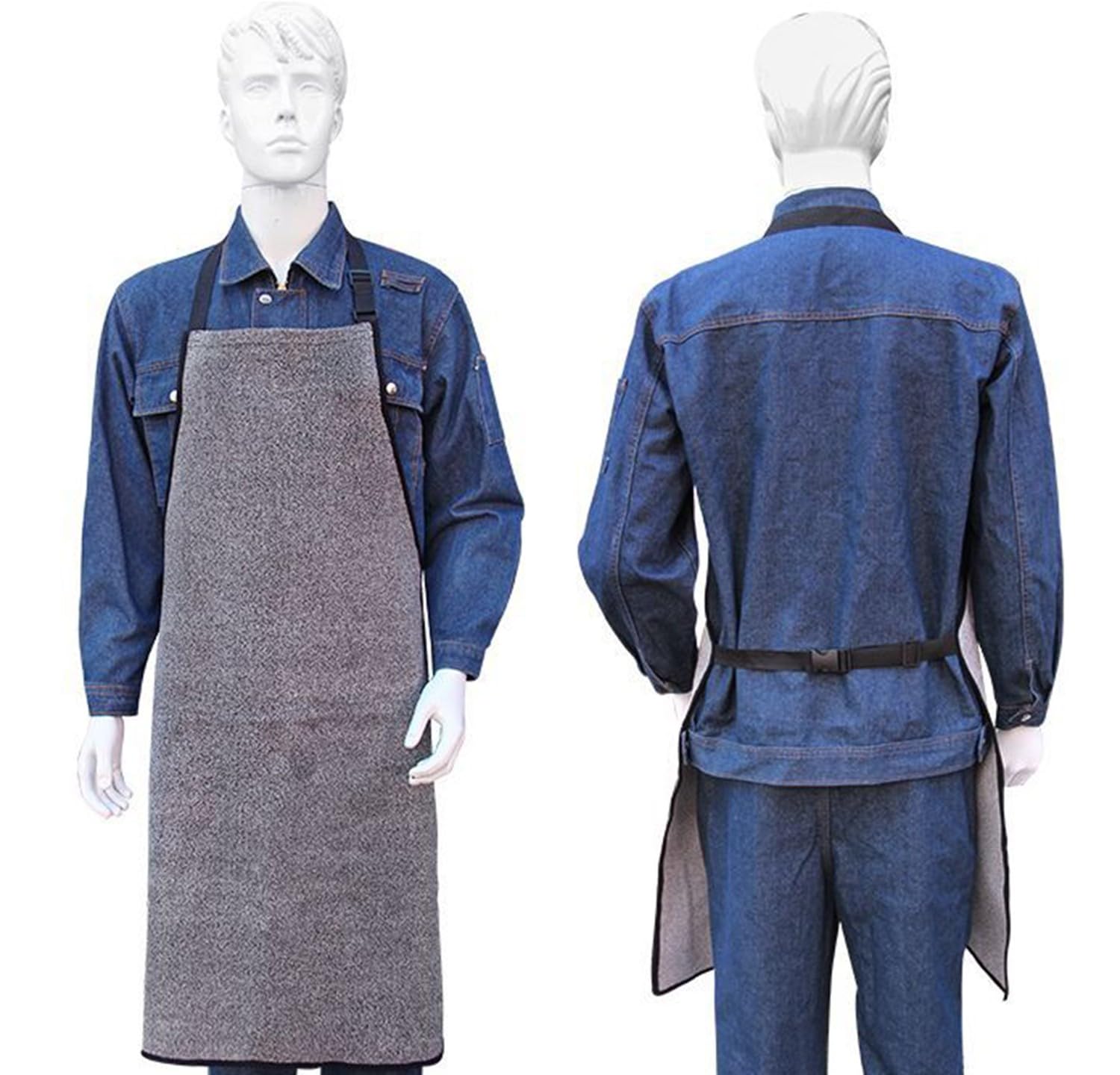 Ropa Resistente A Cortes De Carnicero, Delantal De Seguridad Profesional para Chef, Delantal De Trabajo Protector A Prueba De Cuchillos para Carniceros,Resistente A Perforaciones,Desgaste