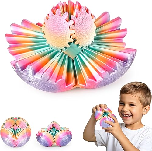 Miniatura 9 de Juguetes Fidget Bola de Engranajes Esfera de Engranajes Steampunk Alivio del Estrés para Niños Adultos Impreso en 3D Regalo de Cumpleaños Único y