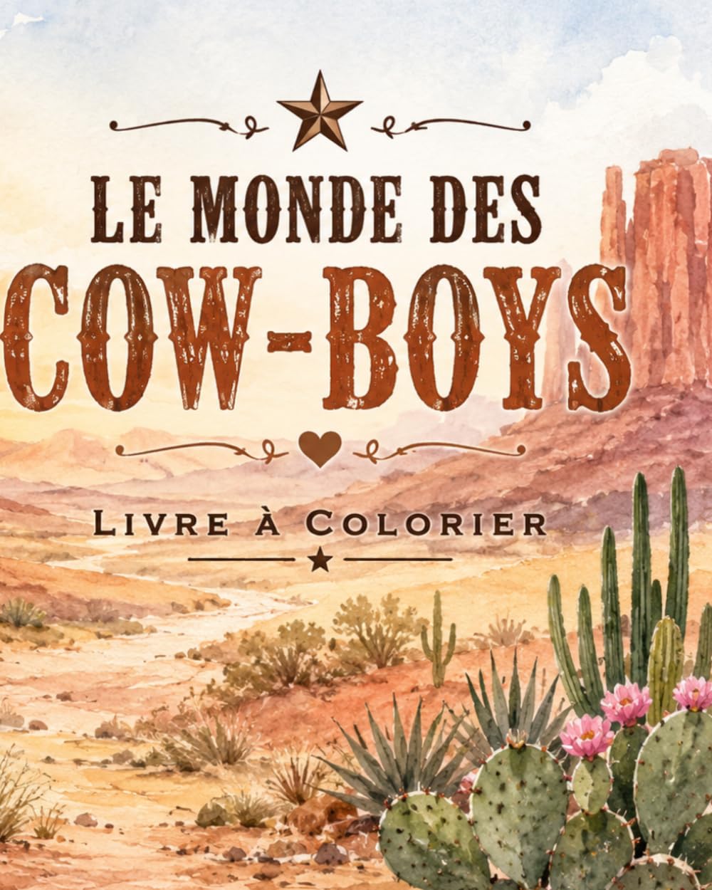 Le monde des Cow-Boys: Livre à colorier