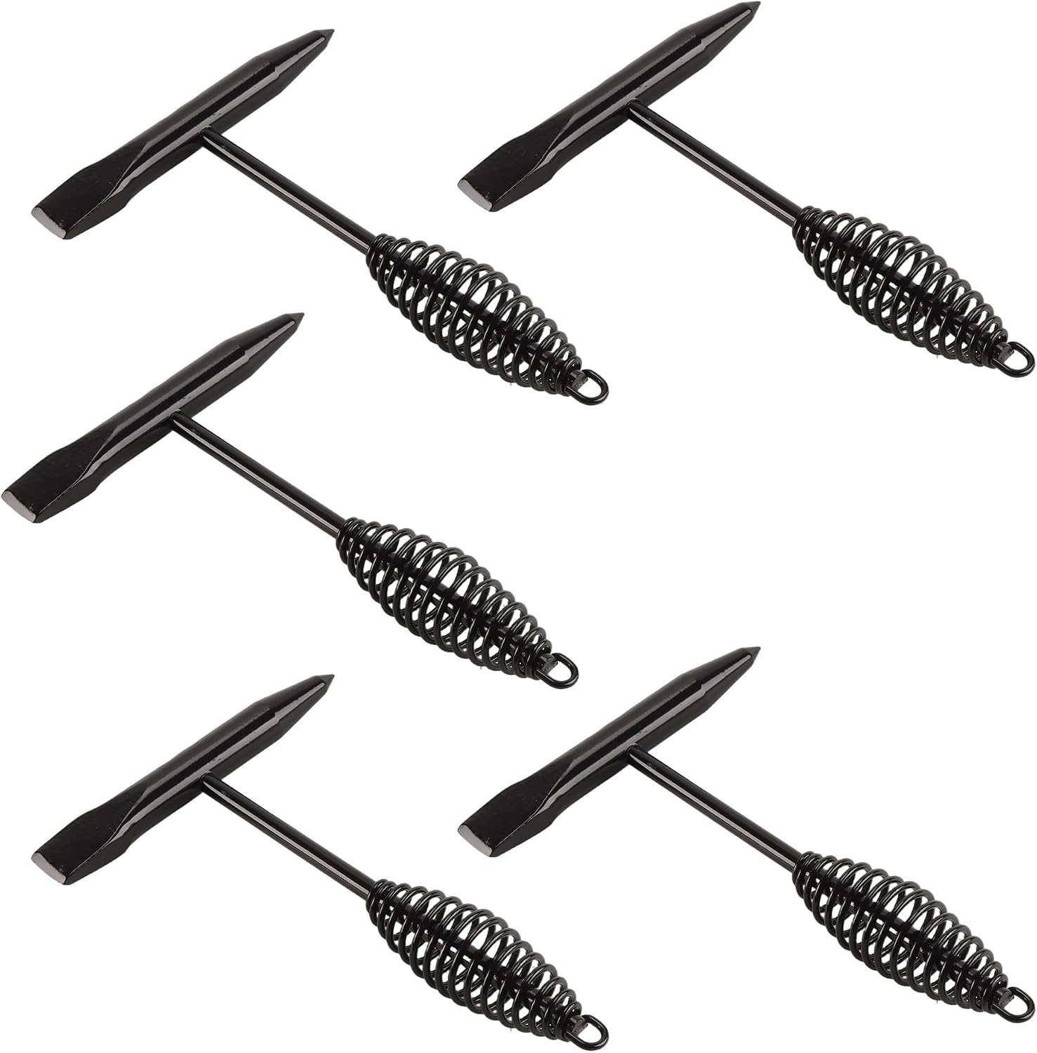 MOUYAT 5 Pack Welding Chipping Hammers, 10.5 Inch Chipping Hammer with Coil Spring Handle for Removal Weld Spatter, Metalworking, General Workshop Chiseling Tasks