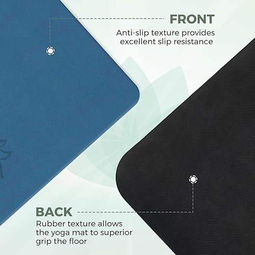 Miniatura 6 de Esterilla de yoga Esterilla de yoga Esterilla de ejercicio y fitness para hombres y mujeres con correa de transporte