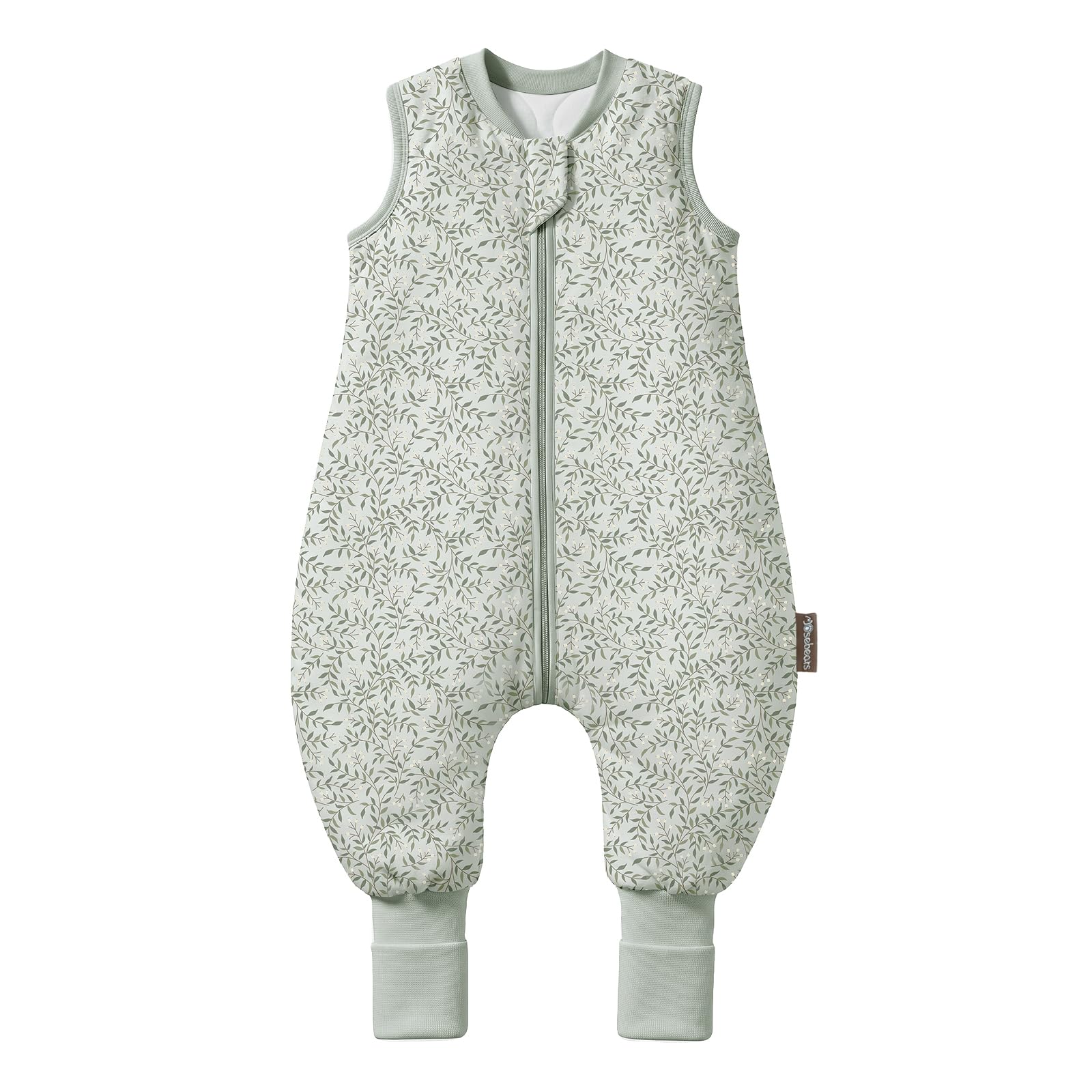 Mosebears Baby Schlafsack mit Füßen 2.5 Tog 18-36 Monate Baumwolle Atmungsaktiv Winterschlafsack für Babys & Kleinkinder Warmer Strampelsack mit Beinen