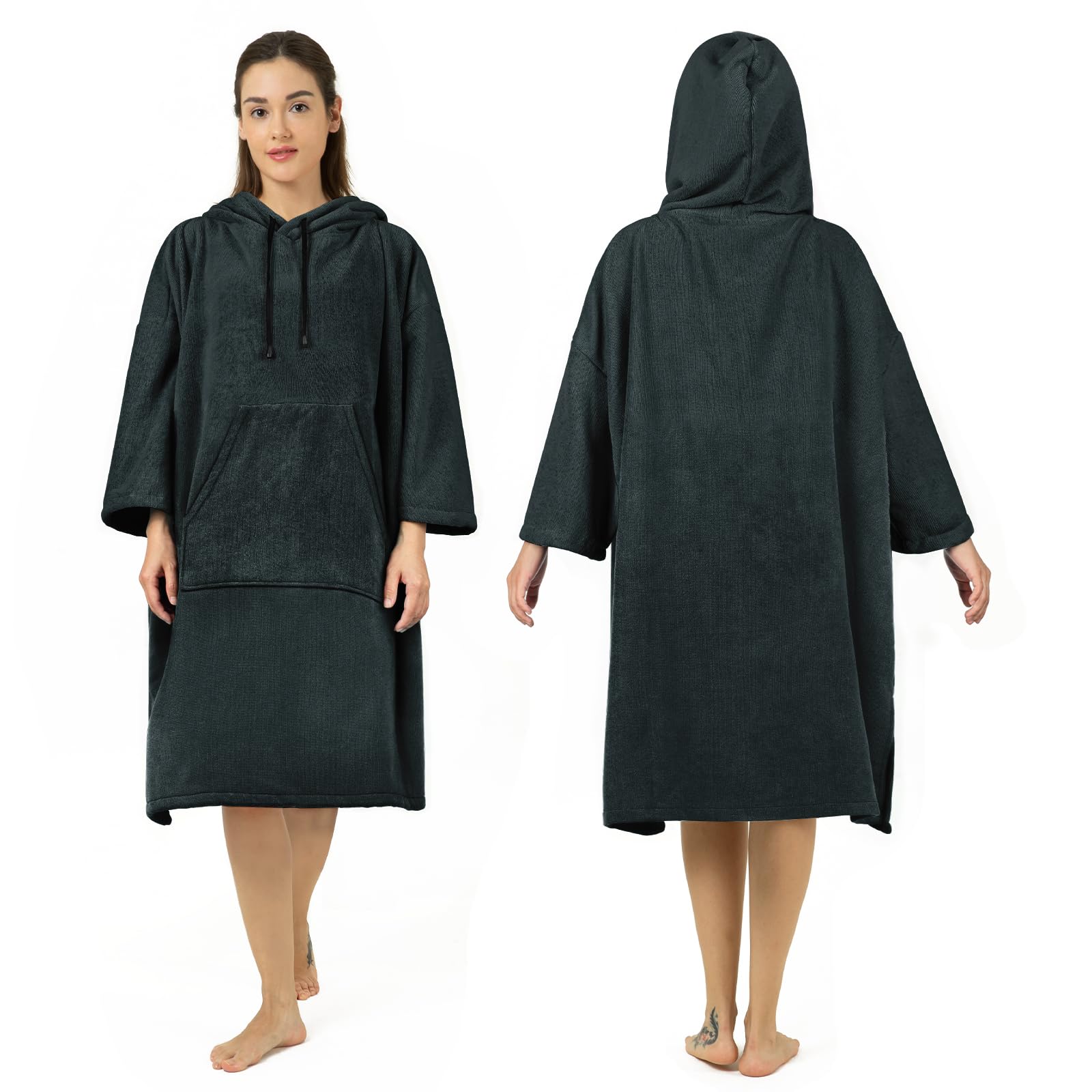 Amazon.com: Zingtto Surf Poncho Changing Robe, 3/4 Sleeve