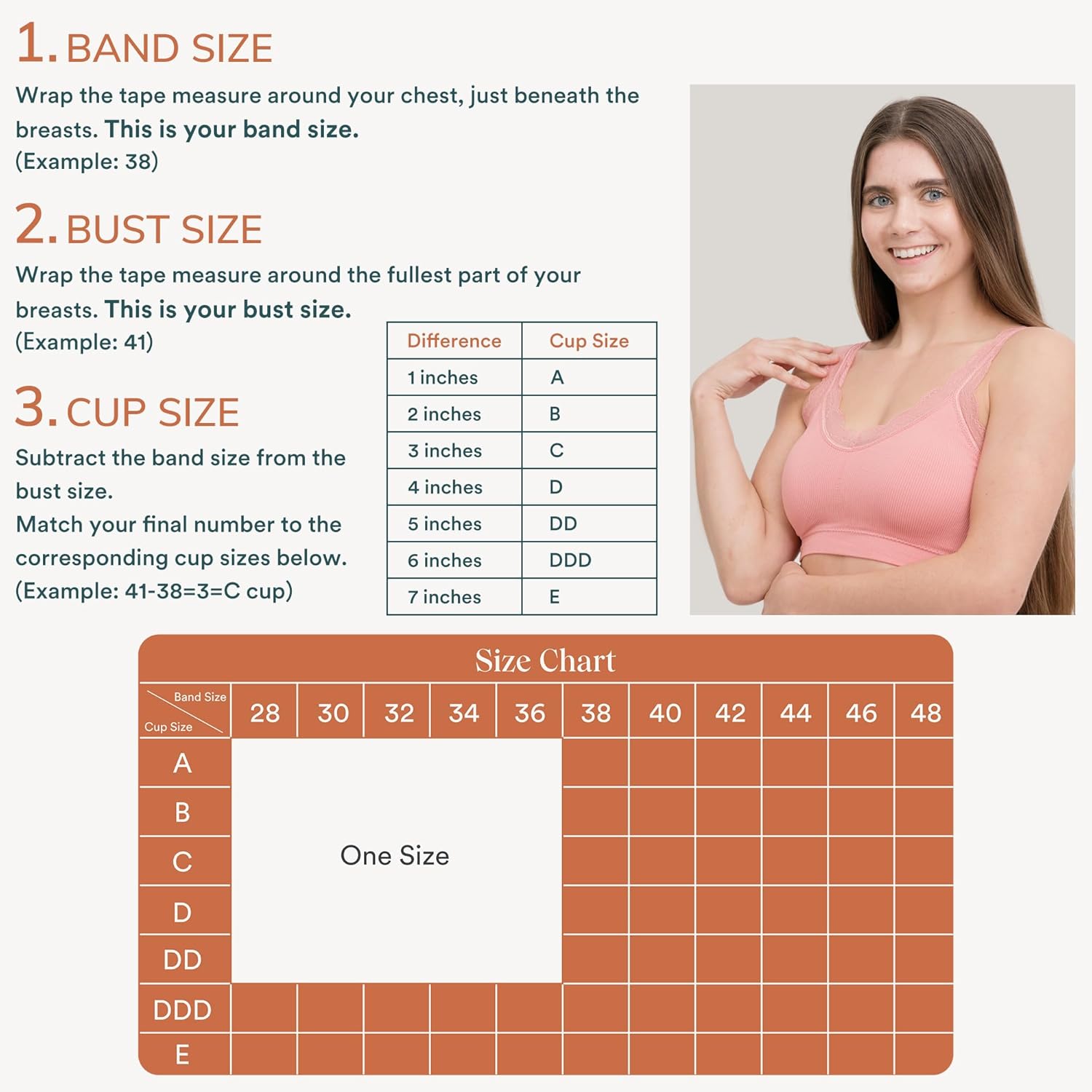 Coobie Women's Seamless Lace Strap Mastectomy Bra Bralettes for Women V-Neck Full Coverage Lounge Bra - Image 7