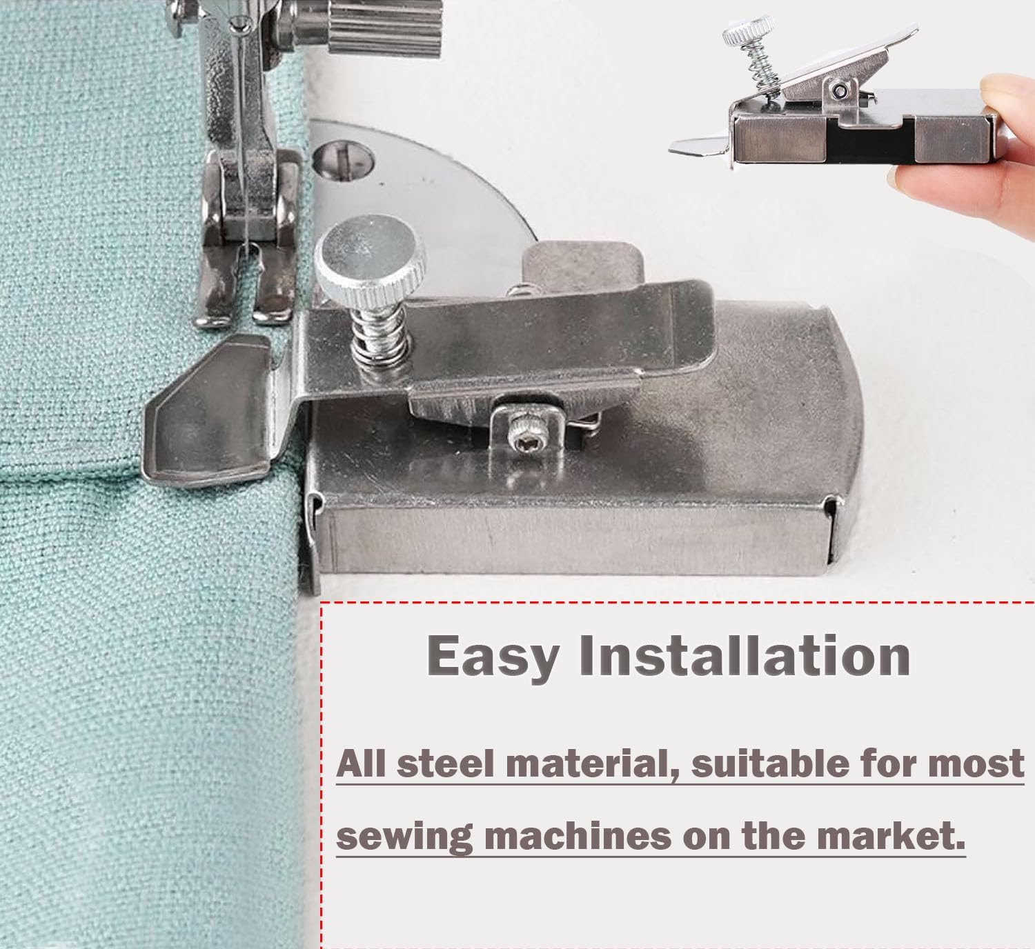 Universal Magnetic Seam Guide Ruler - Multifunctional Sewing Machine Accessory with 4 Magnets