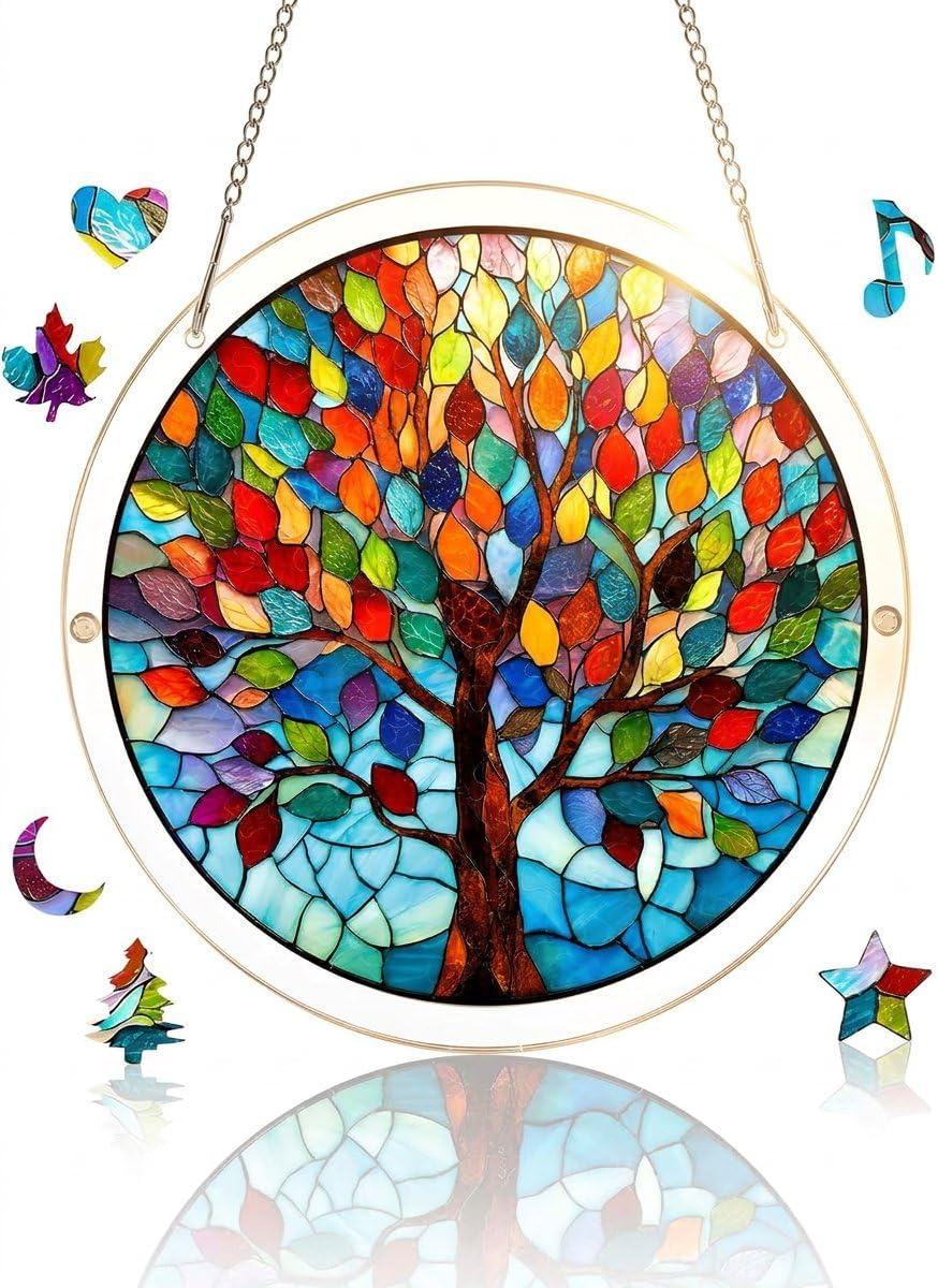 Tree of Life Acrylic Suncatcher Puzzles for Adults Shatterproof
