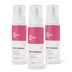 Her Fantasy Box Boric Balance Yoni Foam Wash 3 Pack 6 fl oz Each Gentle Feminine Hygiene Cleanser