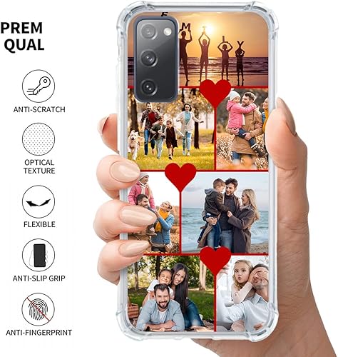Miniatura 2 de Funda para teléfono personalizada para Samsung Galaxy S20 FE 5G, funda personalizada con collage de fotos con múltiples imágenes, funda para