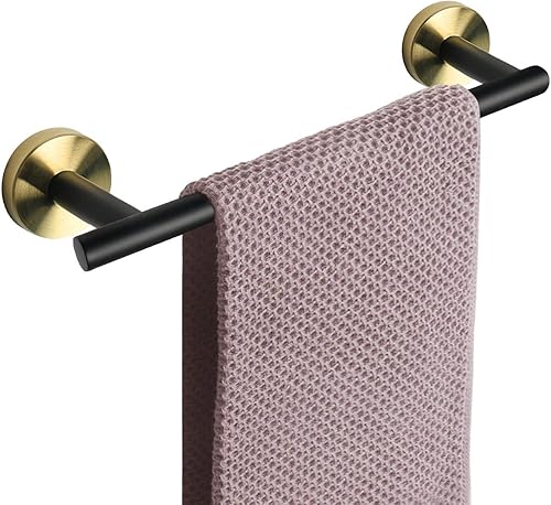 NearMoon - Barra para toallas de baño, accesorios de baño de acero inoxidable, para toalla de ducha para baño, soporte de toalla montado en la pared