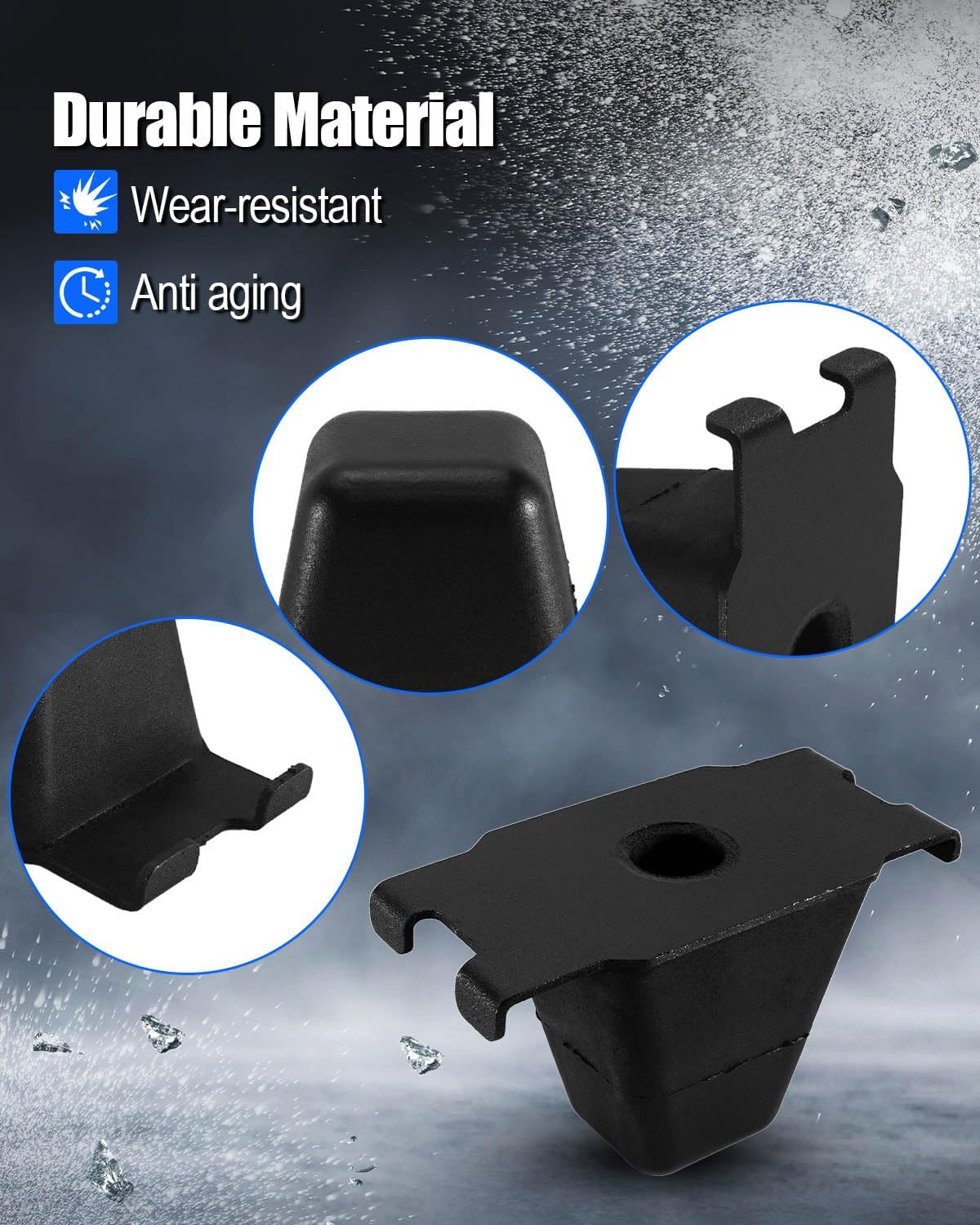 2Pcs Rear Bump Stops Fit for Toyota Tacoma 1997-2001 Tundra 2000-2006 Replace 48306-04010 4830604010, Axle Jounce Bumpers