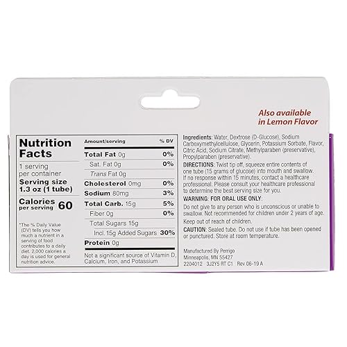 Miniatura 3 de GLUTOSE 15 Gel Oral Sabor Uva 3/PKG