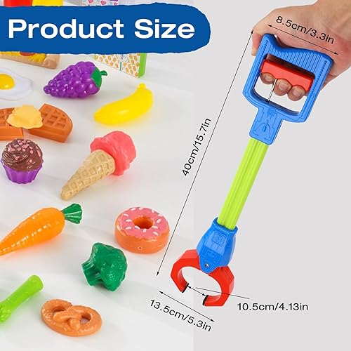 Miniatura 2 de Tbest Juguete agarrador de mano, juguete de agarre de garra para niños, robot flexible para recoger y agarrar fácilmente, recogedor de basura y
