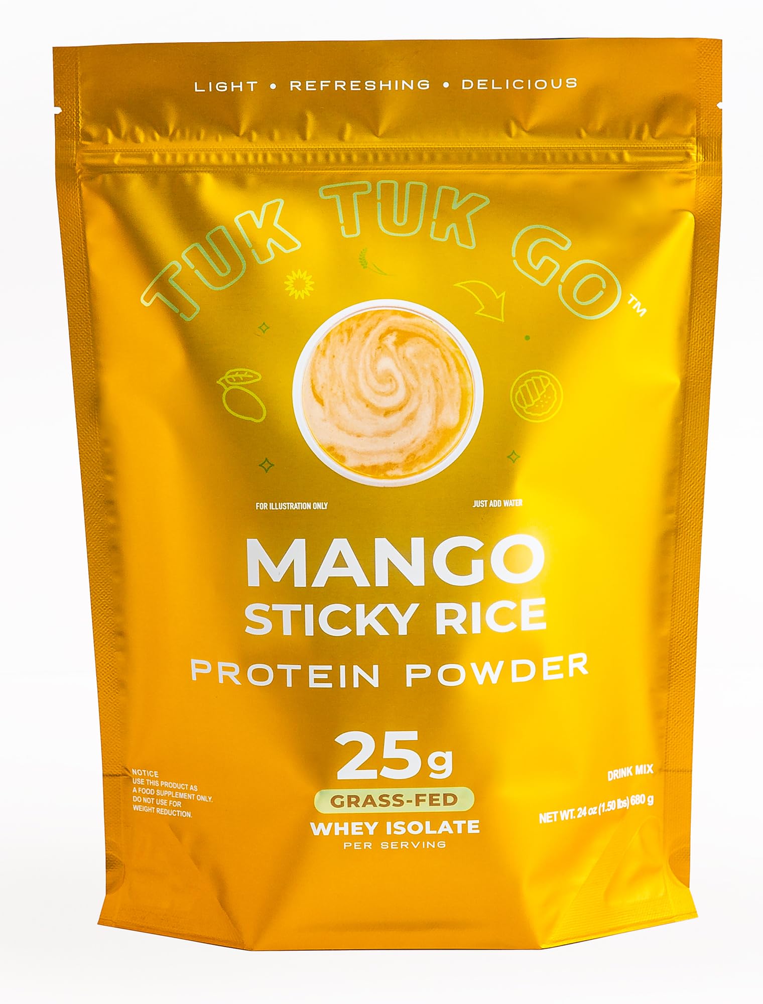Amazon.com: Tuk Tuk Go Clear Whey Protein Drink Mix - Mango Sticky