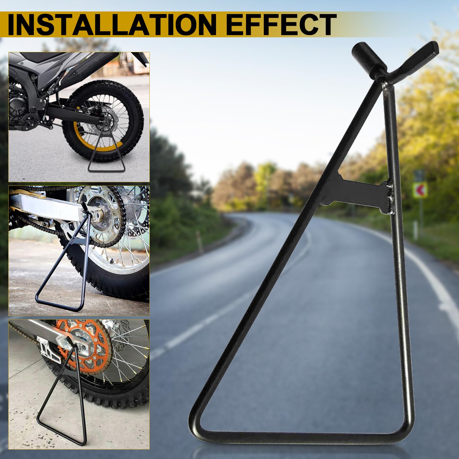 Soporte Triangular Para Moto Cross Acero Resistente No