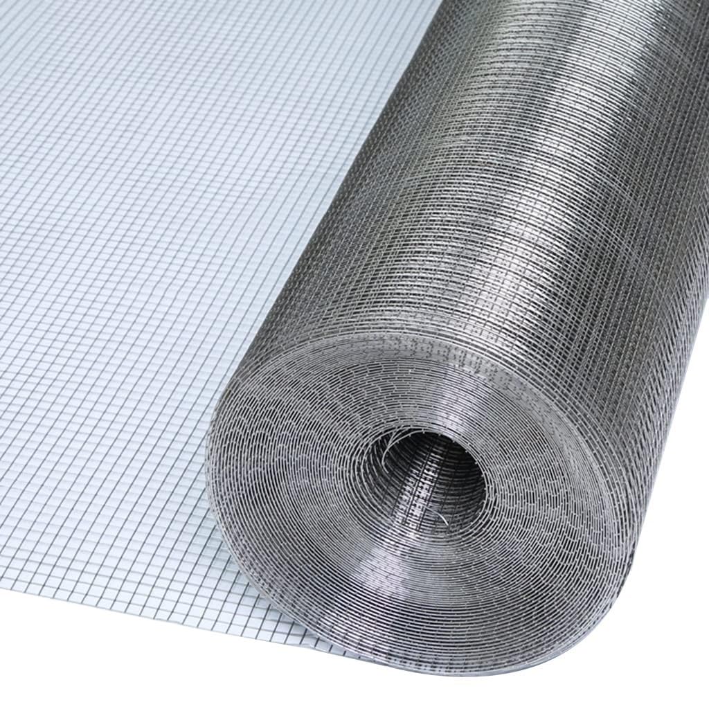 Valla De Alambre De Gallinero, 12x12mm Agujeros 304 De Acero Inoxidable De Malla Electrosoldada Para Aves De Corral Mascota Conejo, Aviary Fence(1x19m)