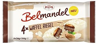 Zentis Belmandel Waffle Bar 4 pcs x 36 g