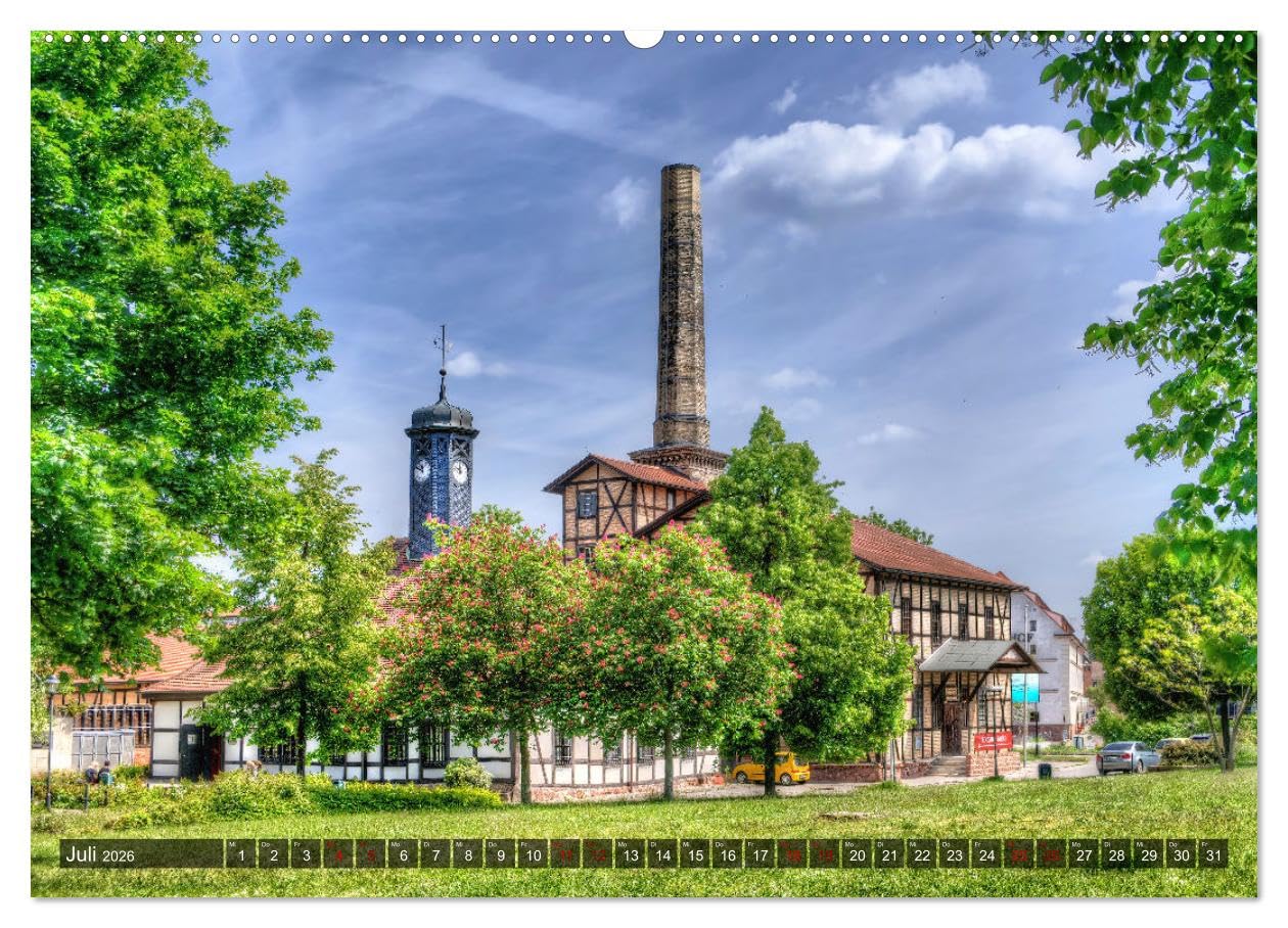 Mein schönes Halle Saale 2026 (hochwertiger Premium Wandkalender 2026 DIN A2 quer), Kunstdruck in Hochglanz