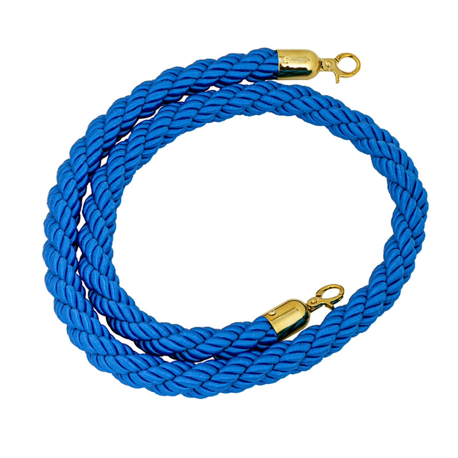 Corde de guidage bleue de 2,5m pour poteau de guidage d'exposition - 7